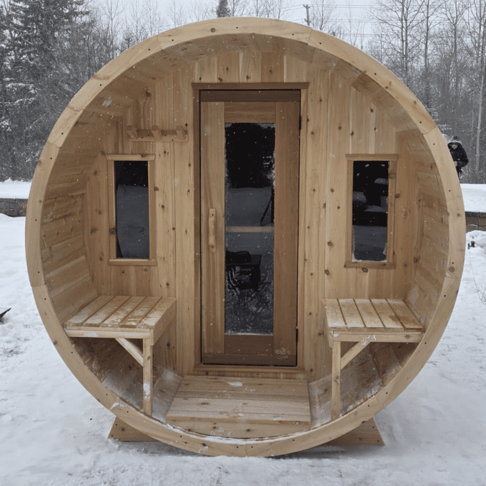 Barrel Sauna with Porch - Image 5